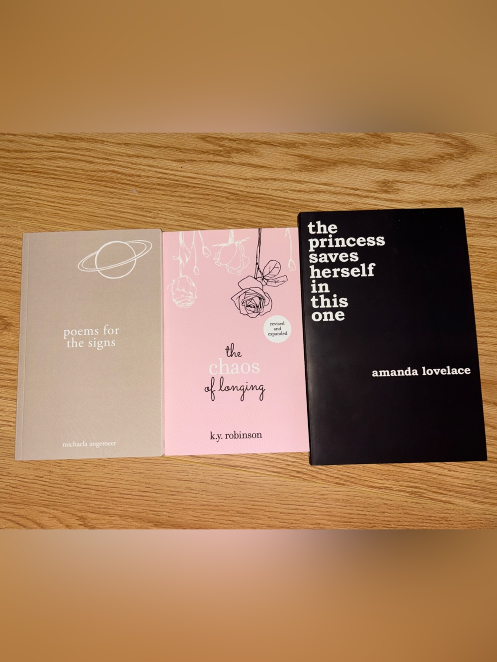 Set of Three Poetry Books